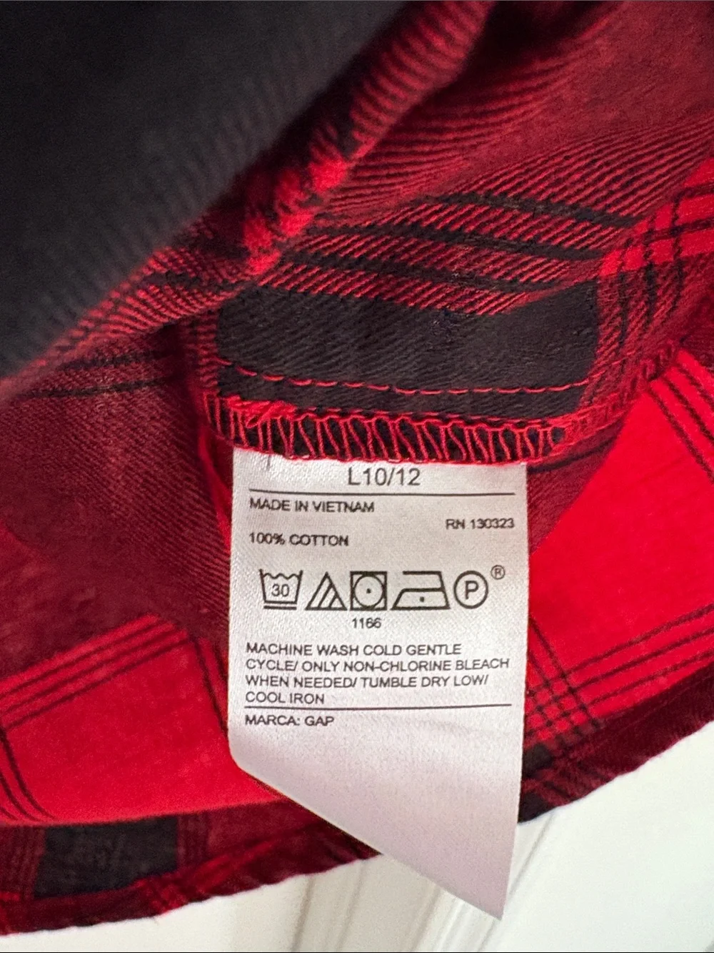 Gap Kids Red and Black Buffalo Plaid holiday dress NWT Girls Size Large 10-12